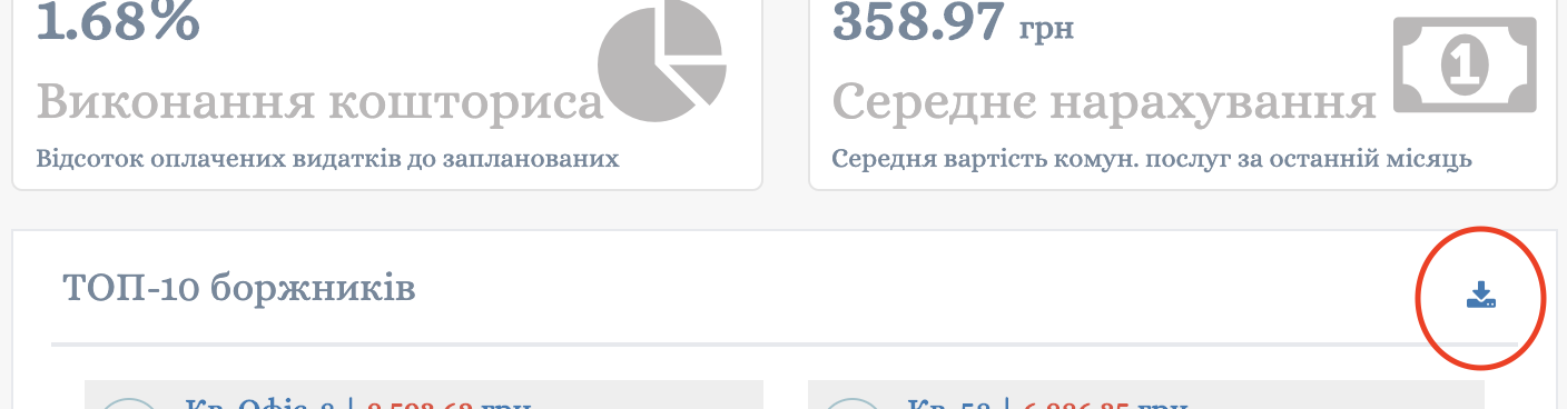 Завантаження списку неплатників