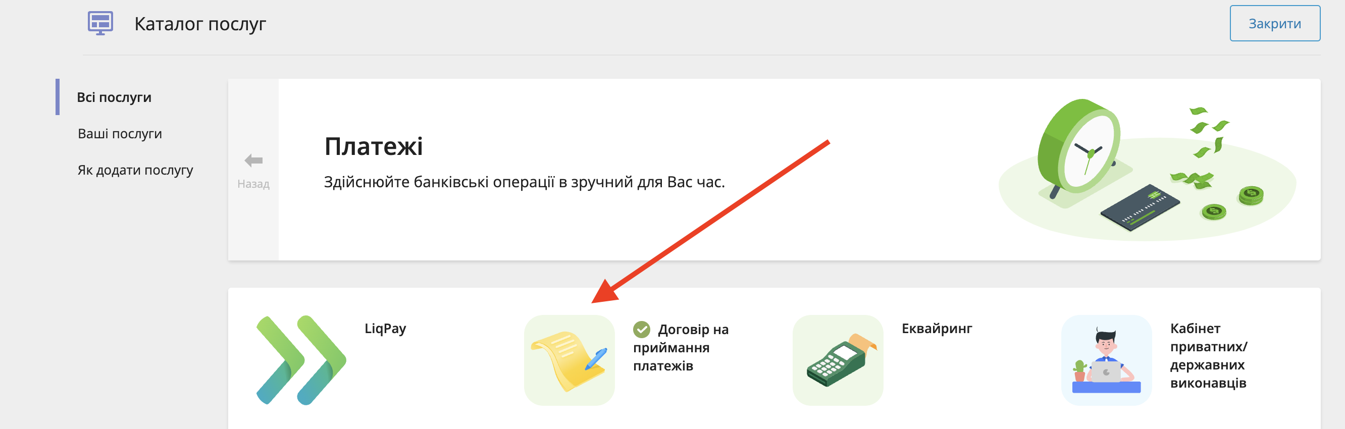 Каталог послуг